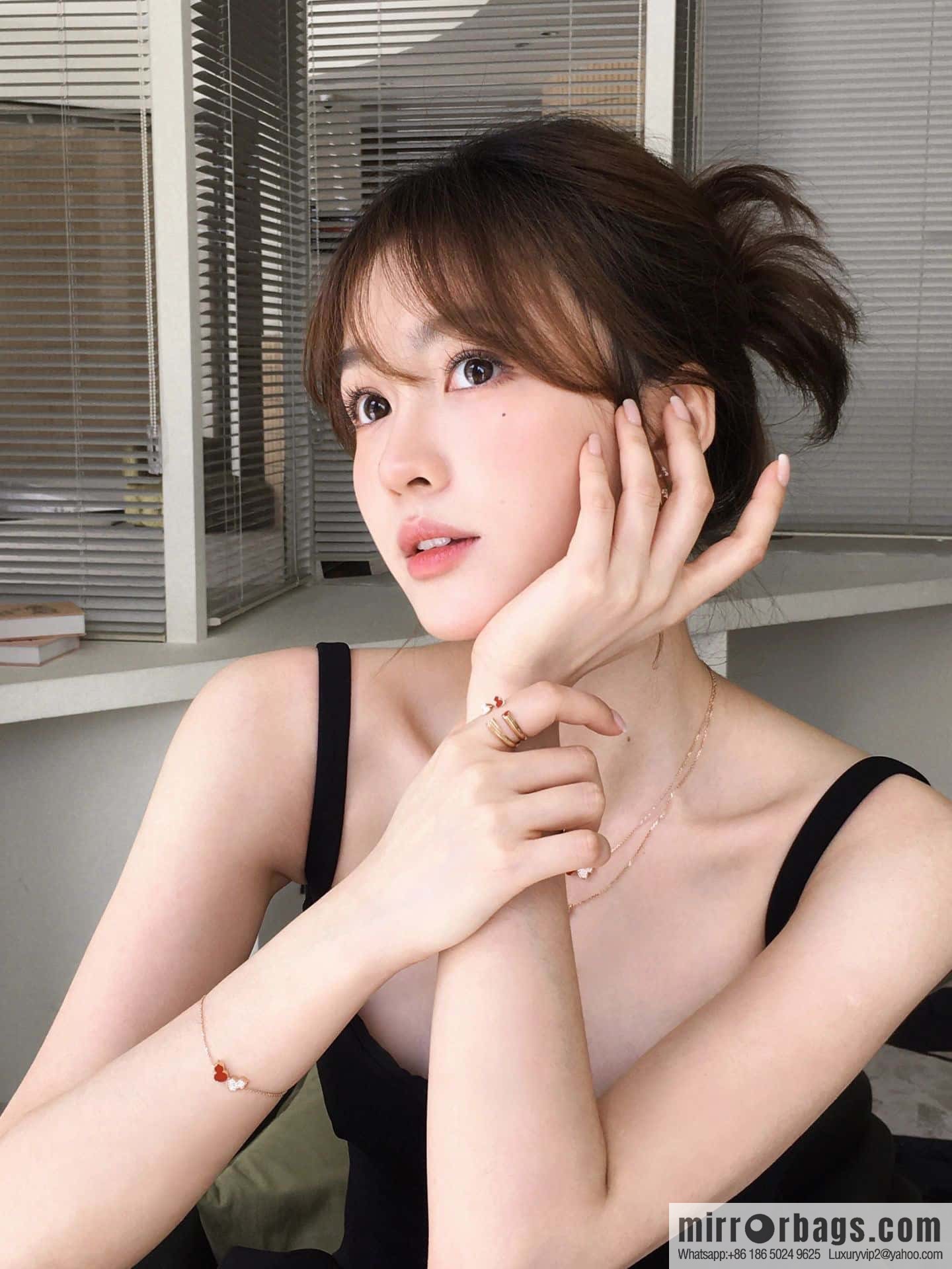 Qeelin Kirin Wulu Rose Gold HyCeram ® Double Gourd Bracelet