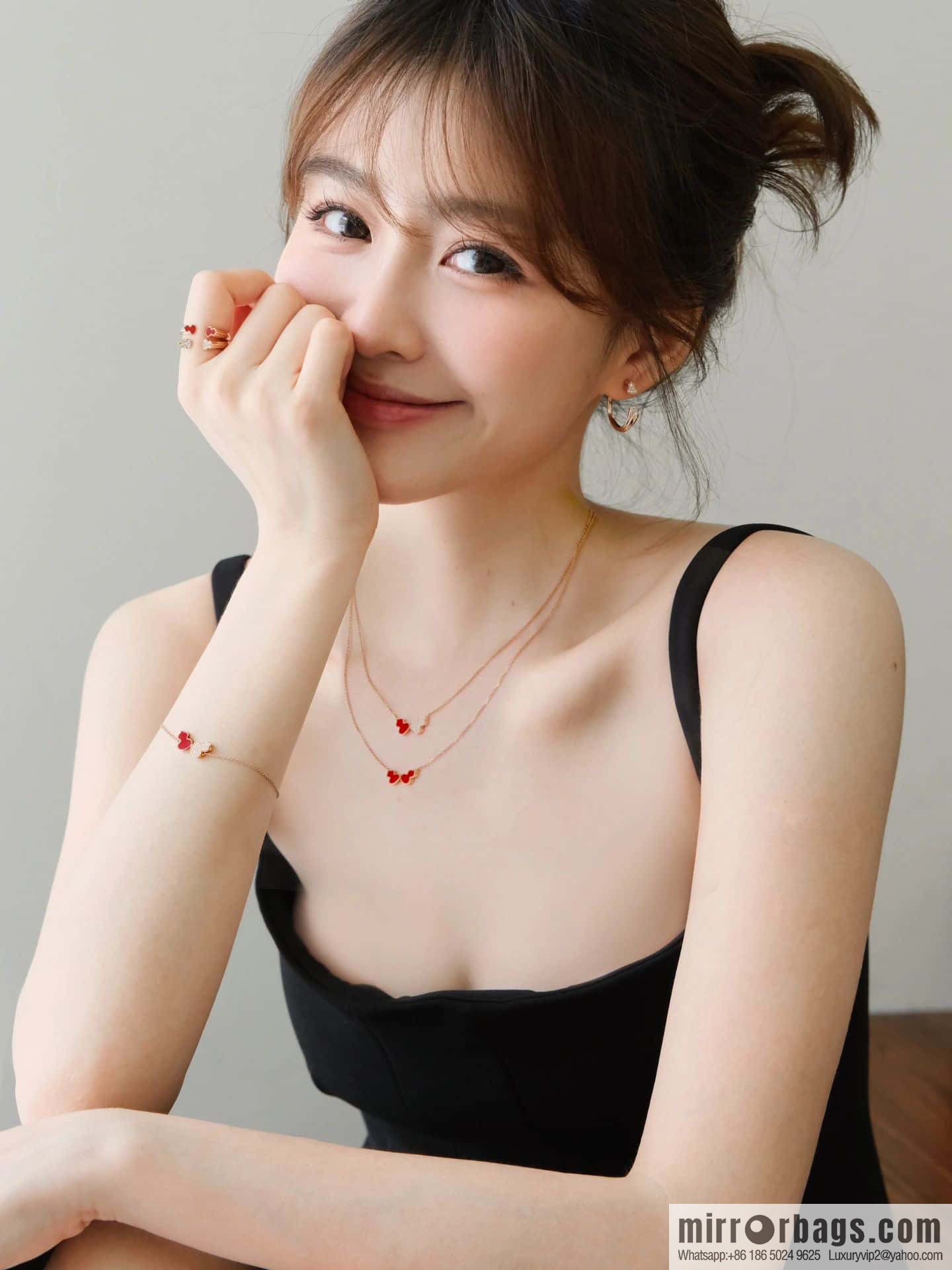 Qeelin Kirin Wulu Rose Gold HyCeram ® Double Gourd Bracelet