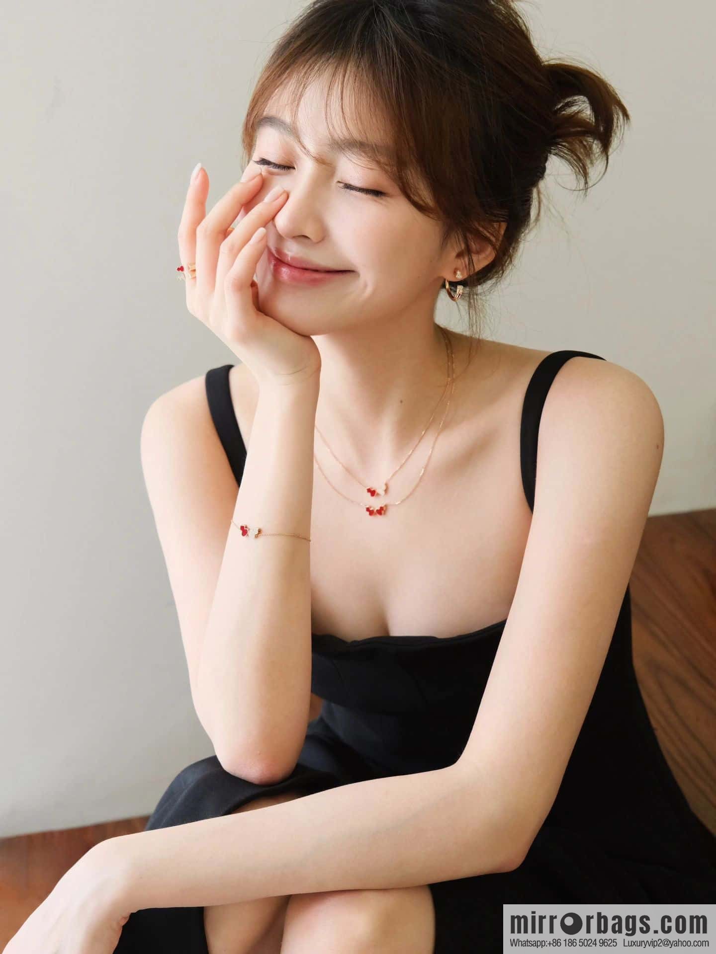 Qeelin Kirin Wulu Rose Gold HyCeram ® Double Gourd Bracelet