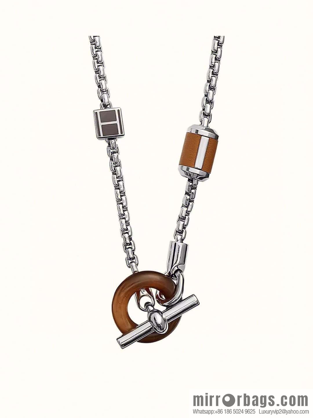 Hermès necklace, bracelet HERMES meli-melo horn ring necklace