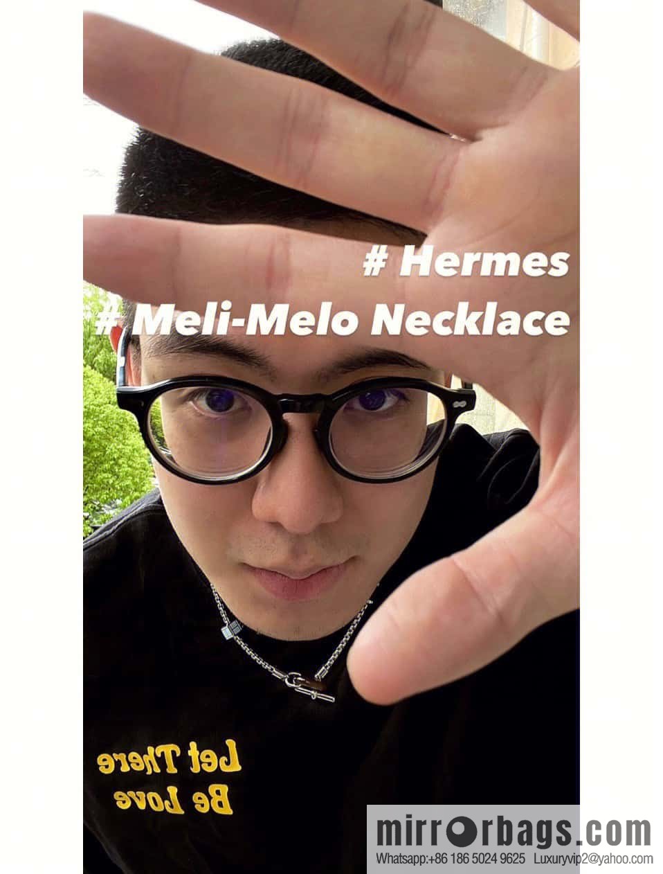 Hermès necklace, bracelet HERMES meli-melo horn ring necklace