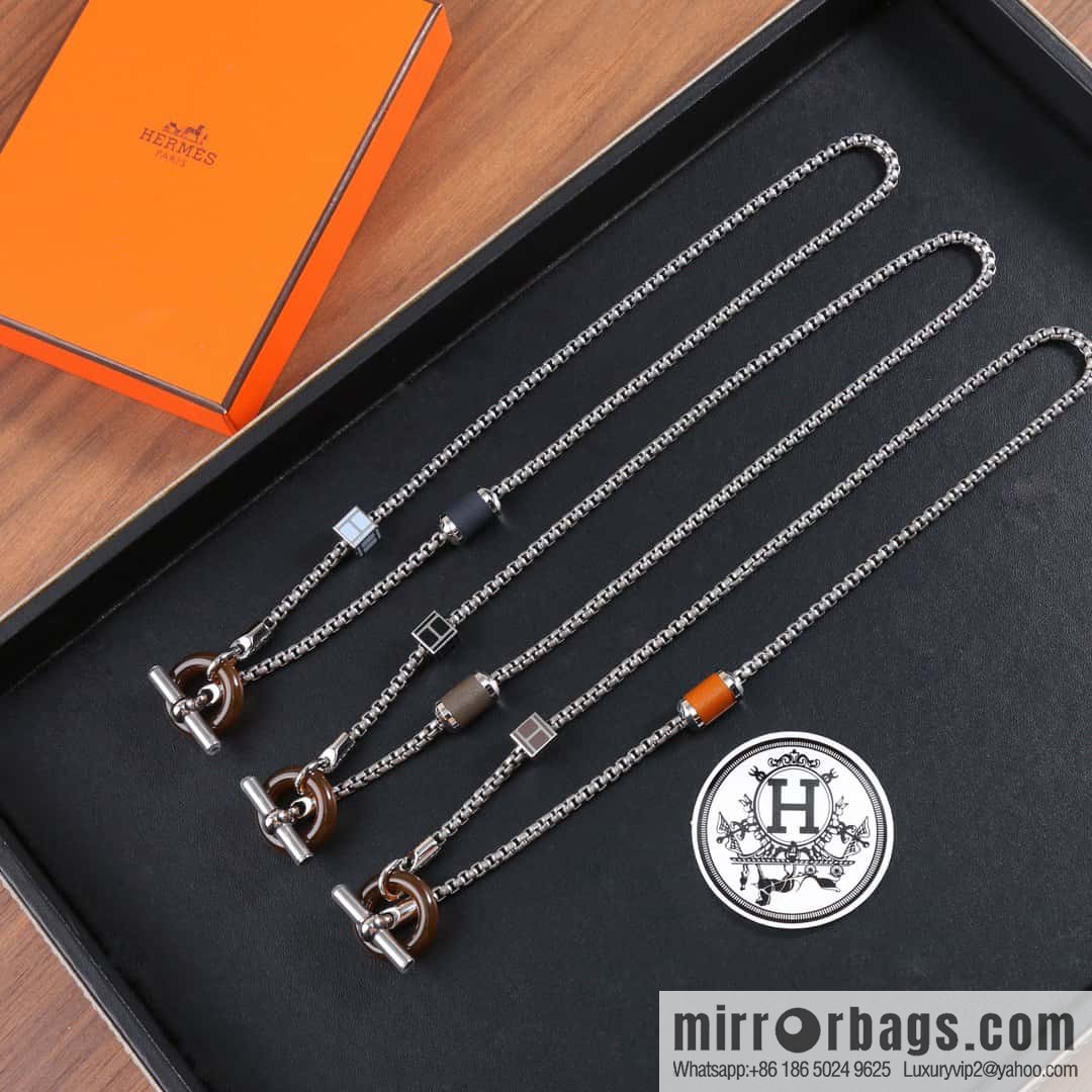 Hermès necklace, bracelet HERMES meli-melo horn ring necklace