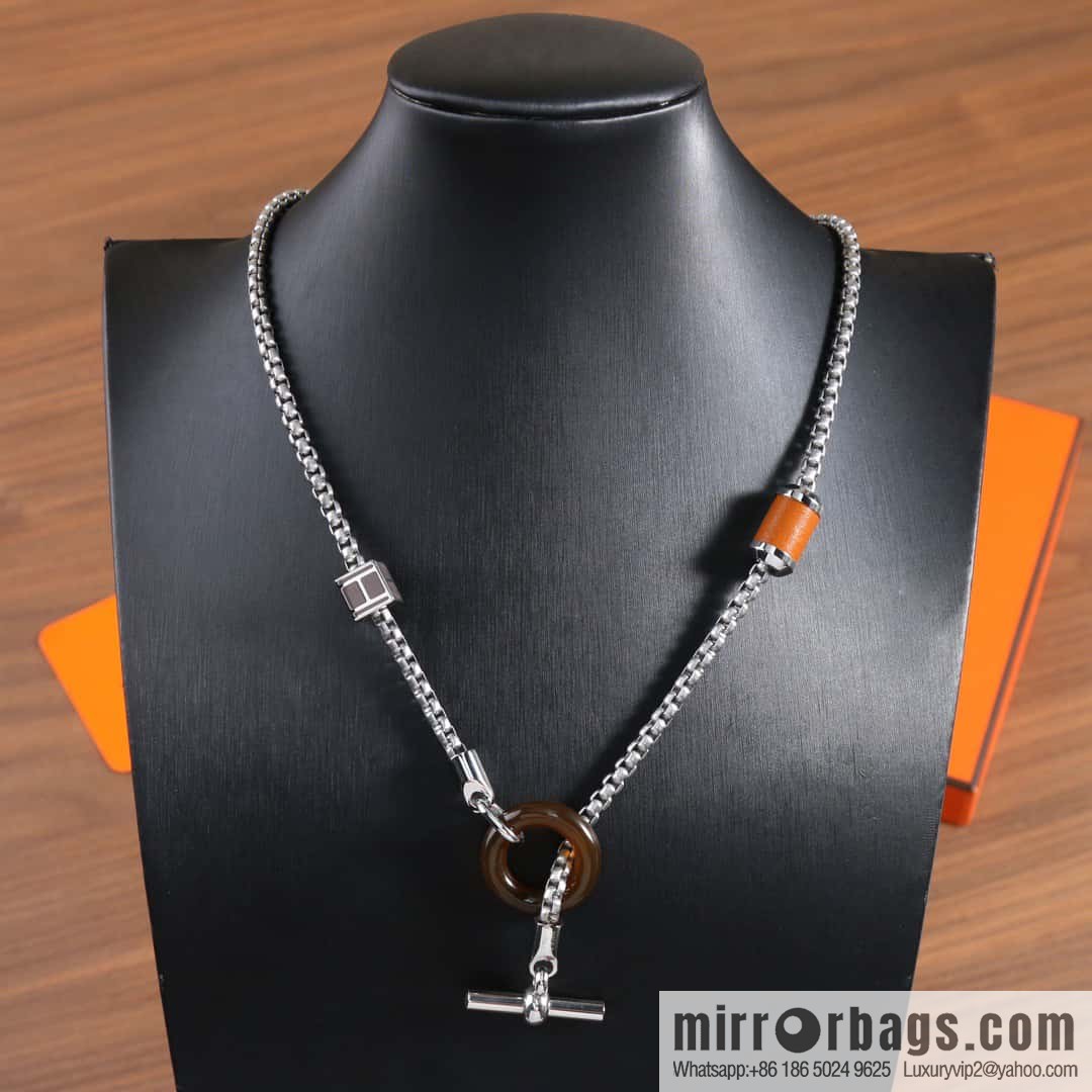 Hermès necklace, bracelet HERMES meli-melo horn ring necklace
