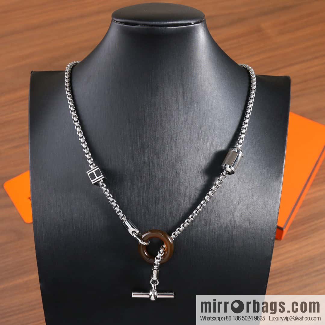 Hermès necklace, bracelet HERMES meli-melo horn ring necklace