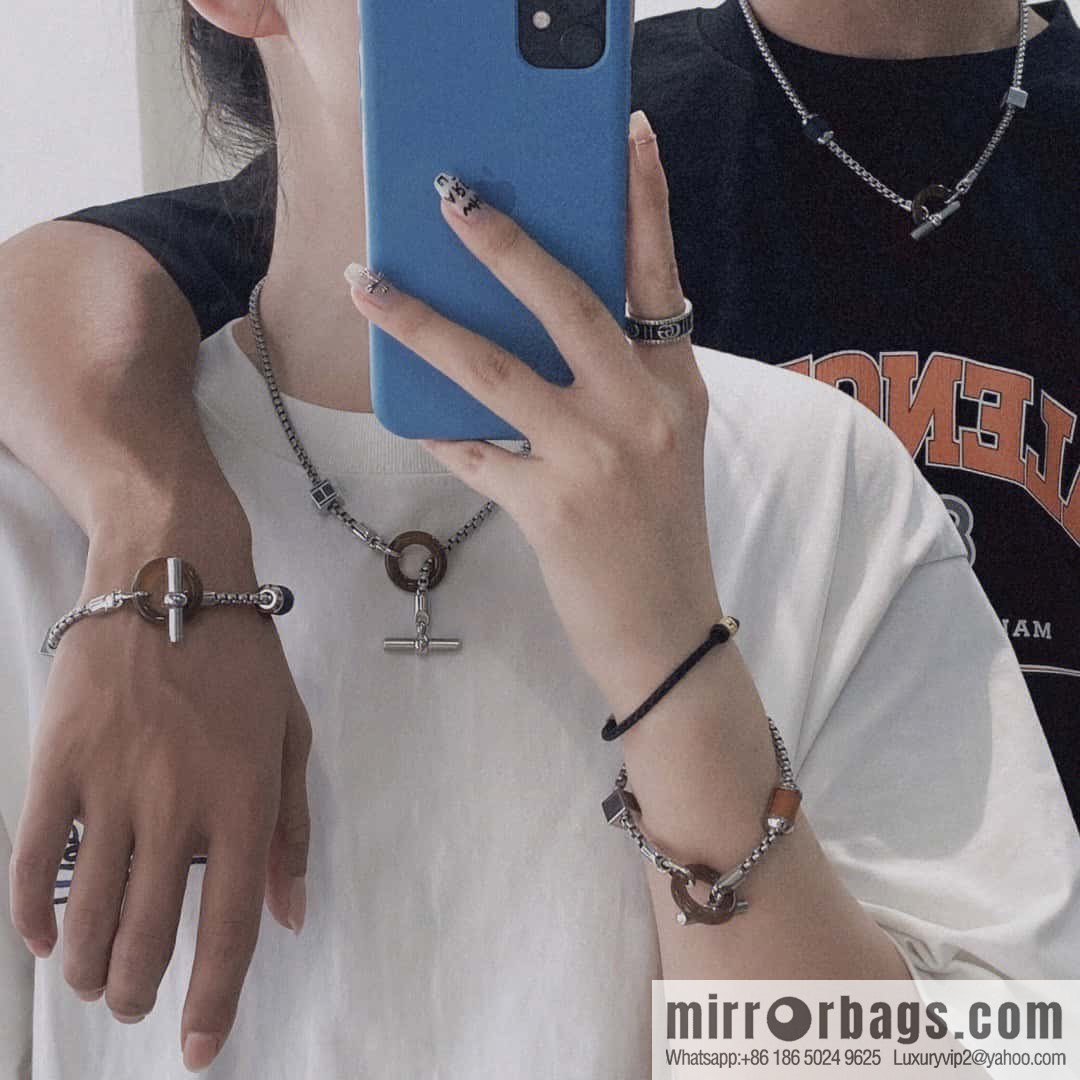 HERMES meli-melo horn ring bracelet