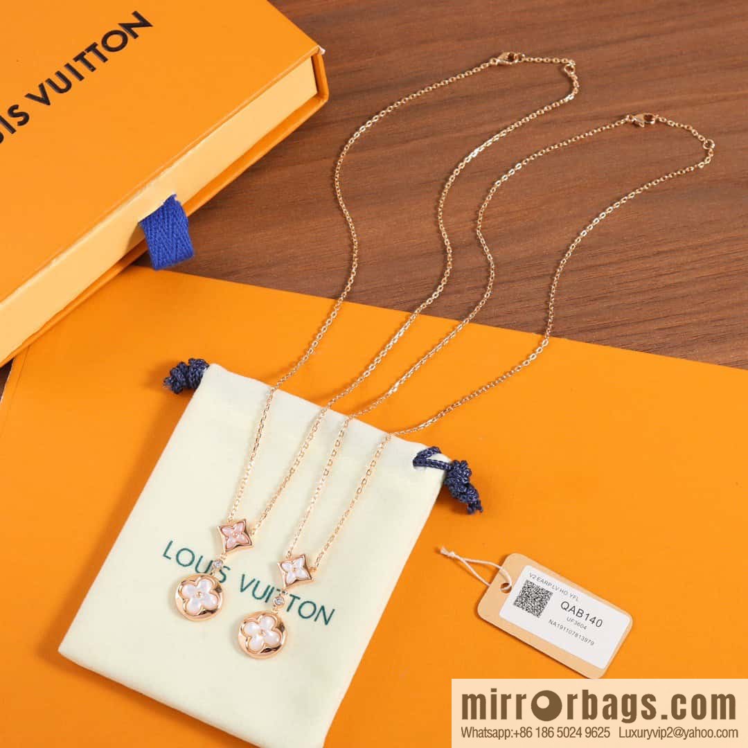 ❗️New ❗️ Q94355 ☀ Louis Vuitton LV COLOR BLOSSOM rhombus shell necklace