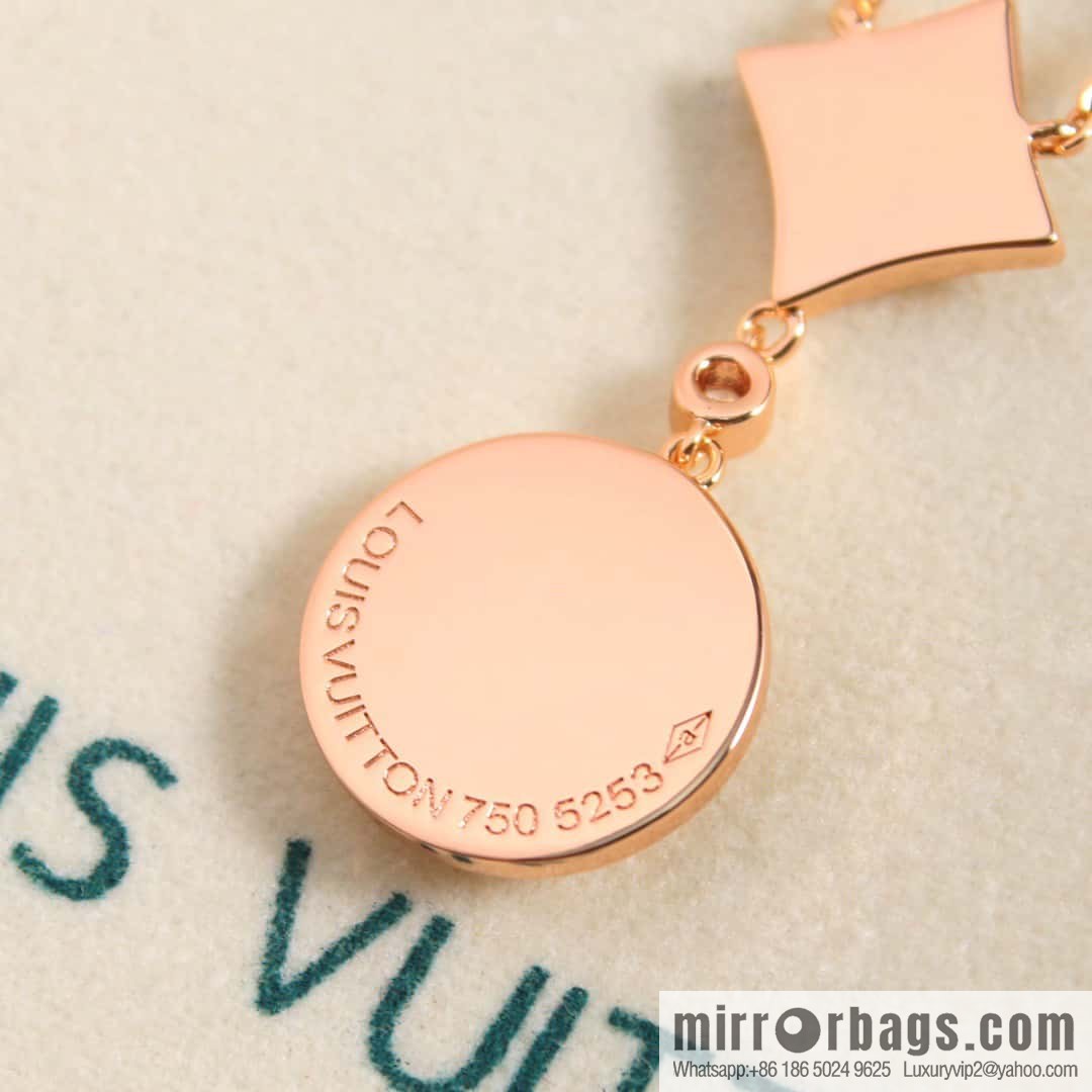 ❗️New ❗️ Q94355 ☀ Louis Vuitton LV COLOR BLOSSOM rhombus shell necklace