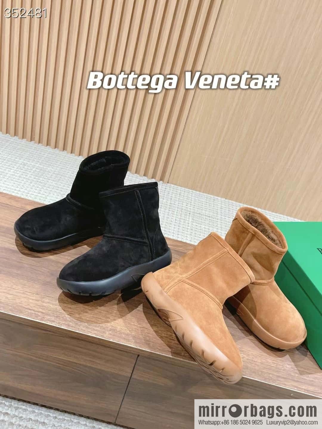 ๐ฐ๐ฐ๐๐จ๐ญ๐ญ๐๐ ๐ ๐๐๐ง๐๐ญ๐ BV autumn and winter new round head simple snow boots fluffy short boots