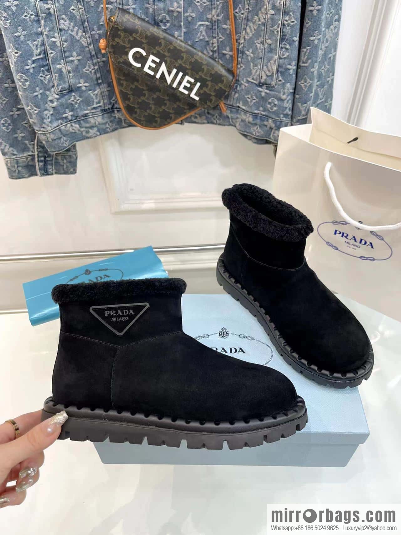 🐰🐰Prada King Fried, Snow Boots, Ski Boots Prada Limited Collection