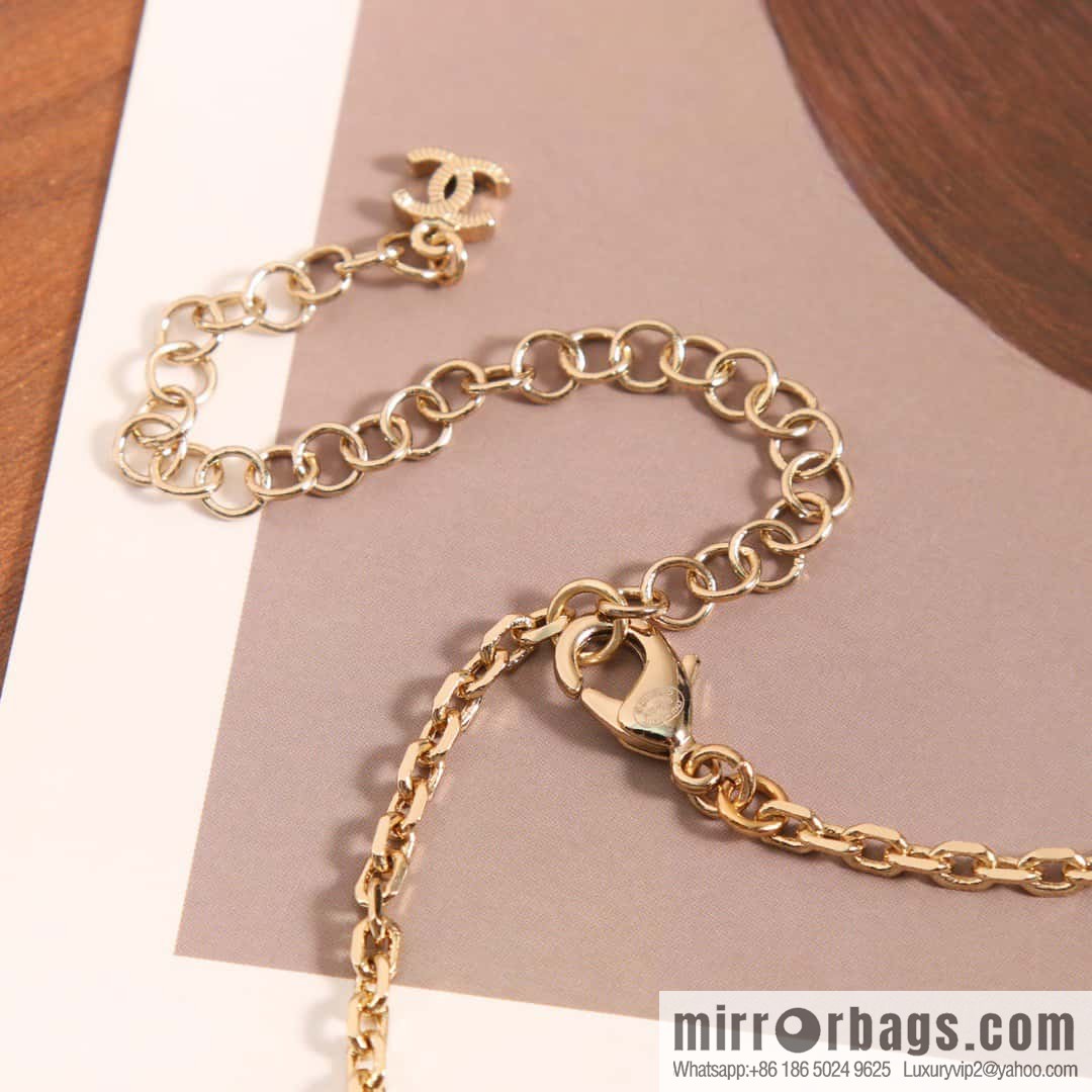 ❗️New ❗️ Chanel necklace ☀️ new ☑️ Chanel double c pink diamond twist necklace ☀️