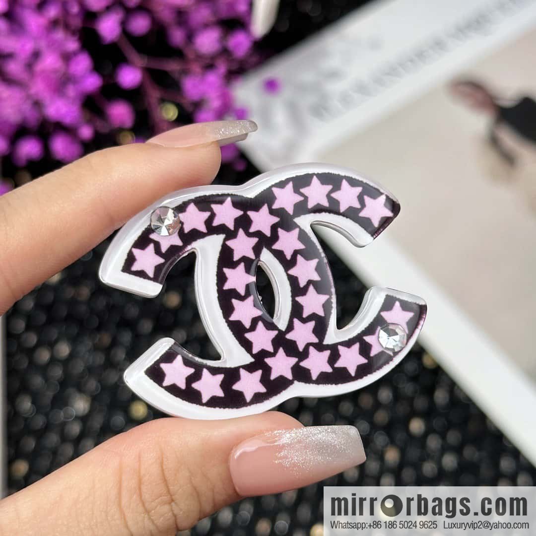 ☀️New ☑️ Chanel Double C Pentagram ⭐ Star Brooch ☀️