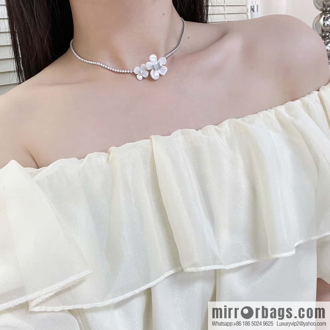 ☀️ HEFANG WHERE freesia necklace
