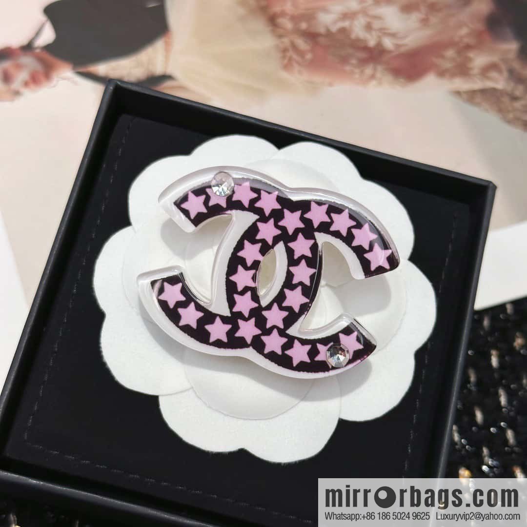 ☀️New ☑️ Chanel Double C Pentagram ⭐ Star Brooch ☀️