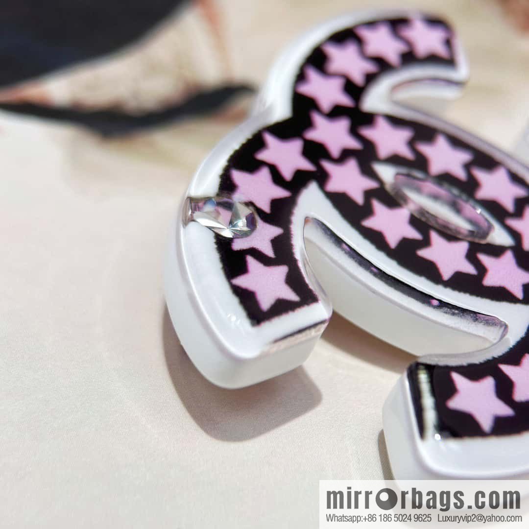 ☀️New ☑️ Chanel Double C Pentagram ⭐ Star Brooch ☀️