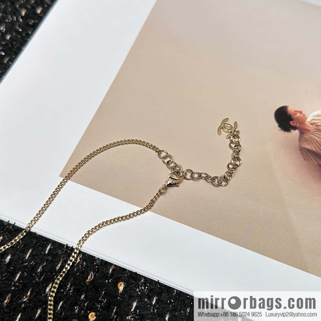 ☀️Original order ☀️ new ☑️ Chanel double C five-pointed star ⭐ star pearl necklace ☀️