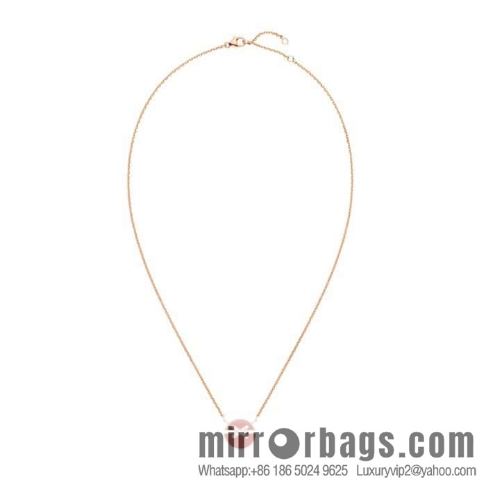 Shangmei Paris Jeux de Liens Harmony Edge • Lifetime Series Round • Edge, Chalcedony, White Fritillary Necklace