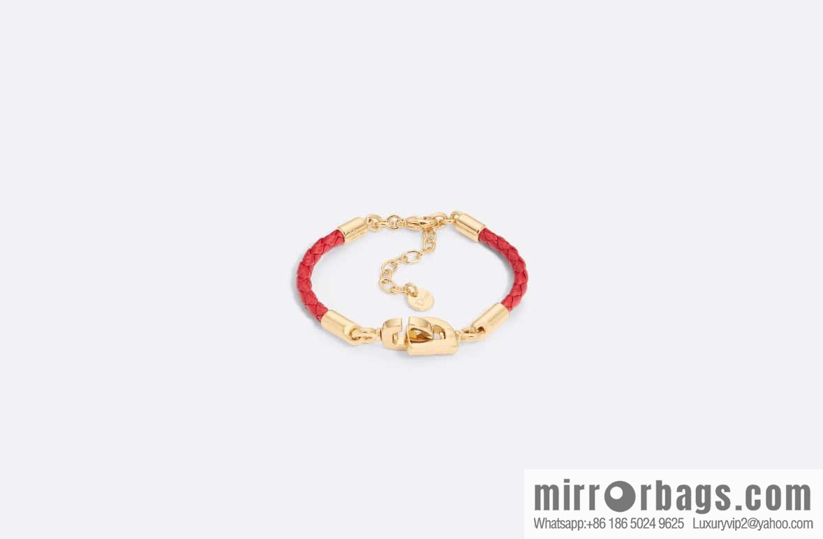❗️New ❗️ [Style] Dior Gold CD LOCK Red Rope Bracelet Hand Rope