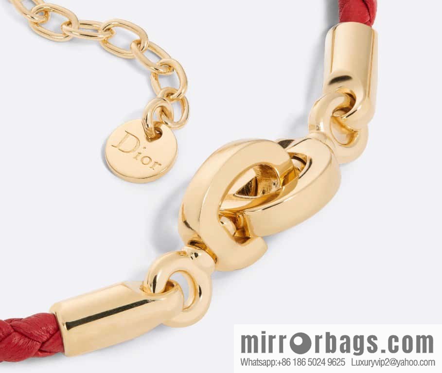 ❗️New ❗️ [Style] Dior Gold CD LOCK Red Rope Bracelet Hand Rope