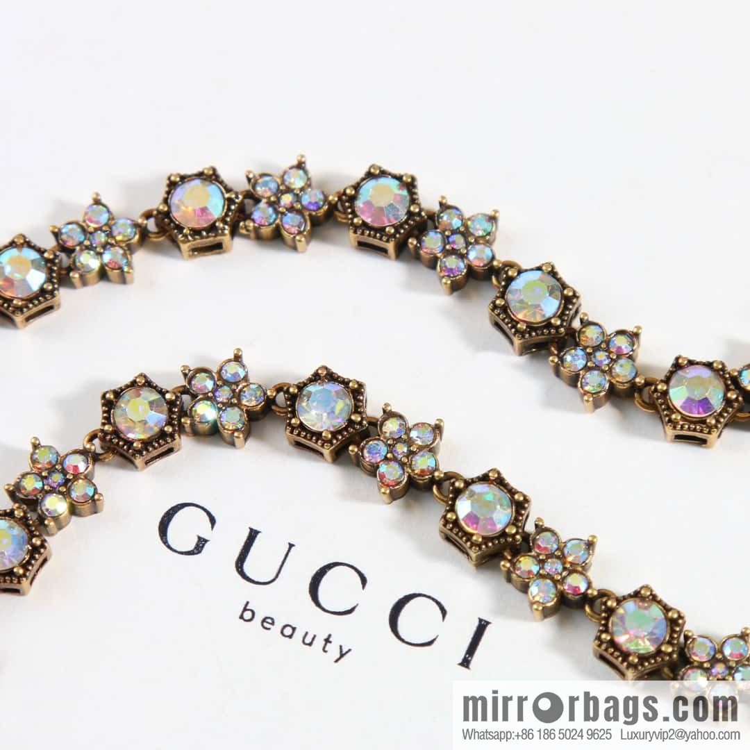 ☀️New Gucci Gucci double G full diamond necklace ☀️