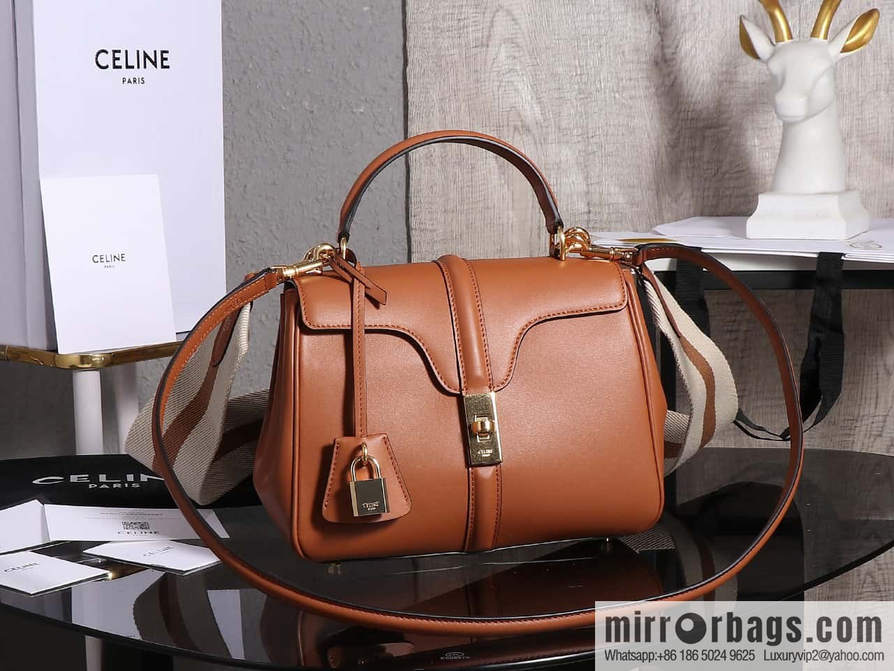 [Premium quality, all-steel hardware] CELINE's latest classic bag tote bag number: 188003BF9.04LU