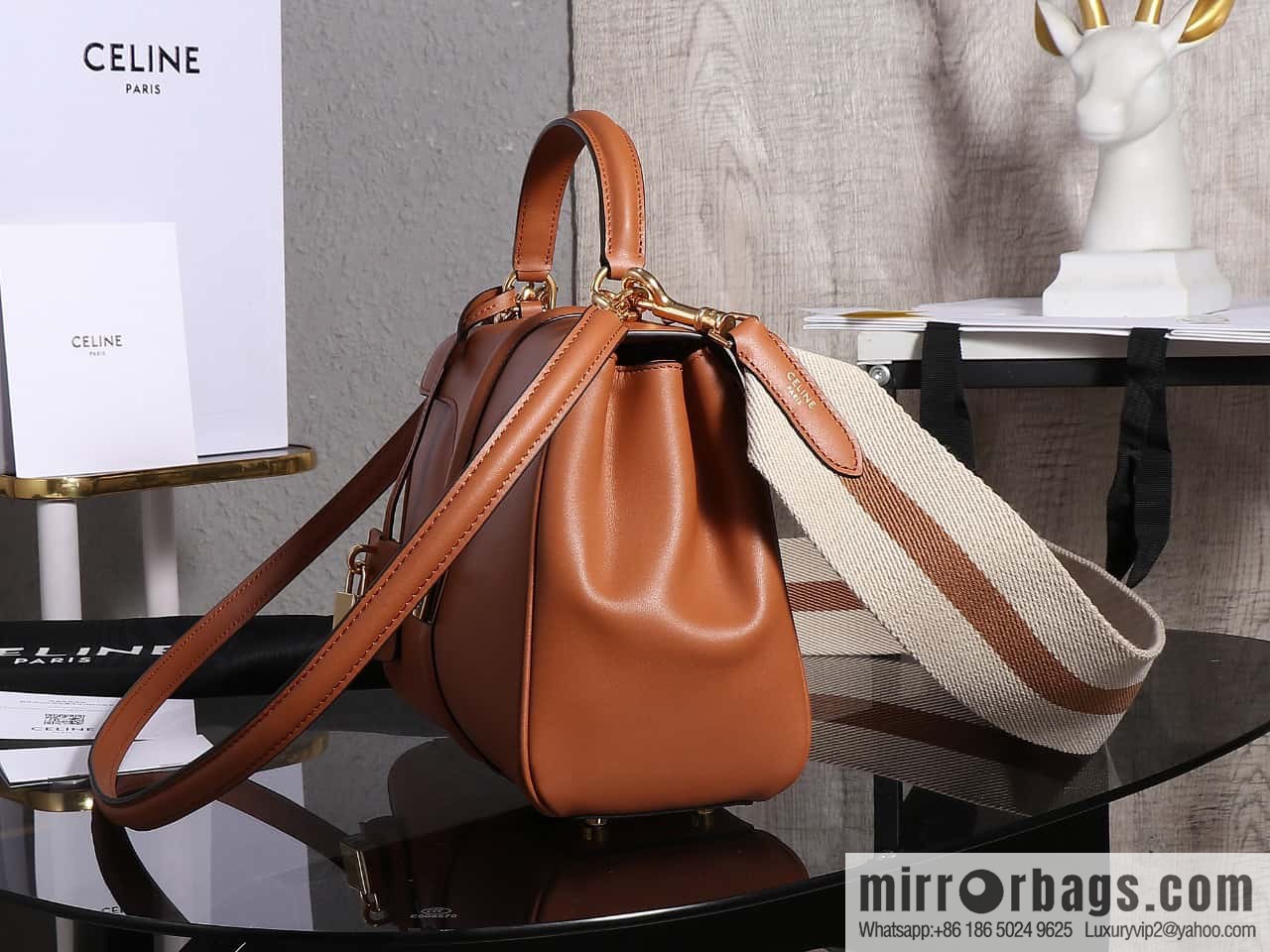 [Premium quality, all-steel hardware] CELINE's latest classic bag tote bag number: 188003BF9.04LU