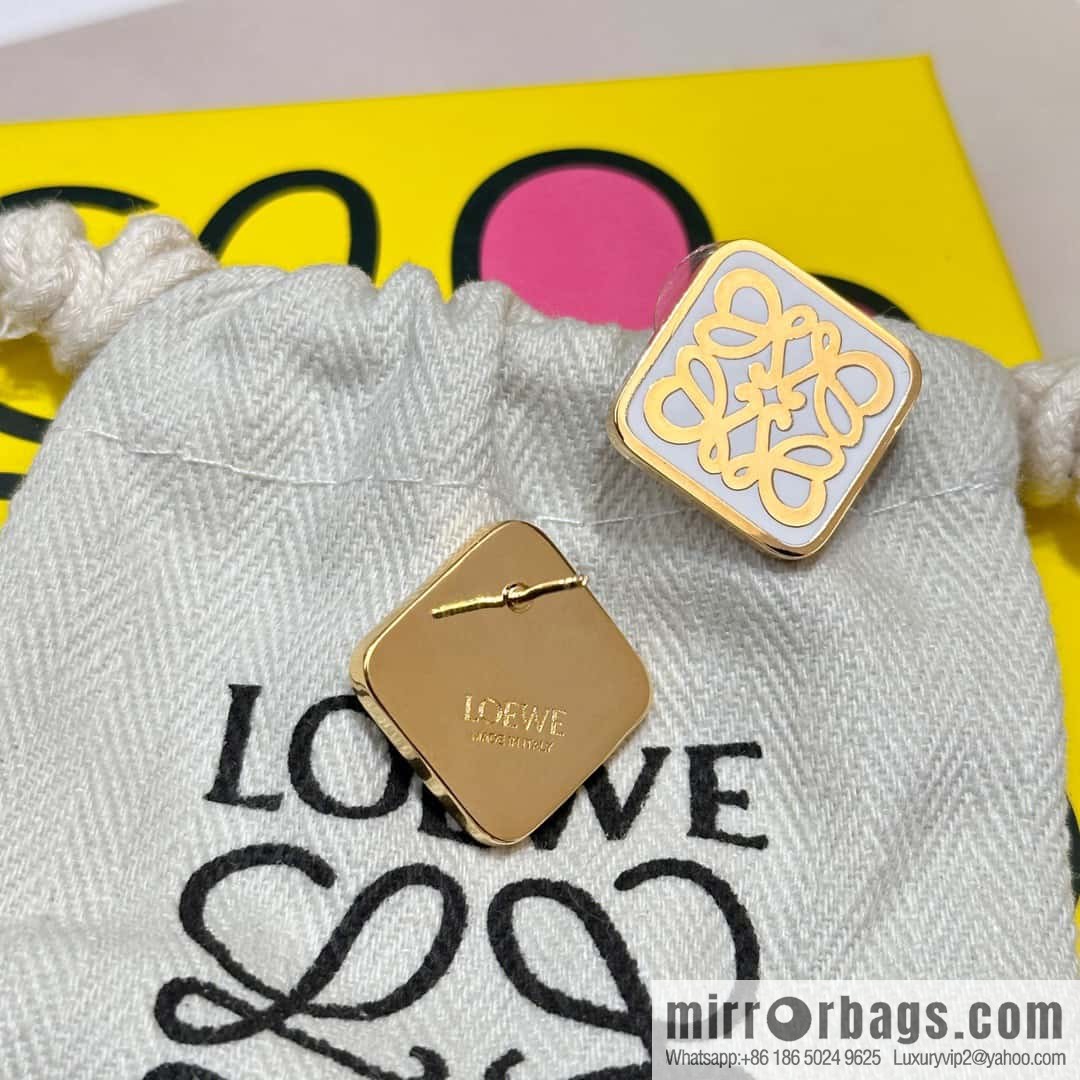 ❤️New Product [Style] LOEWE Square Mooncake Earrings Stud Earrings