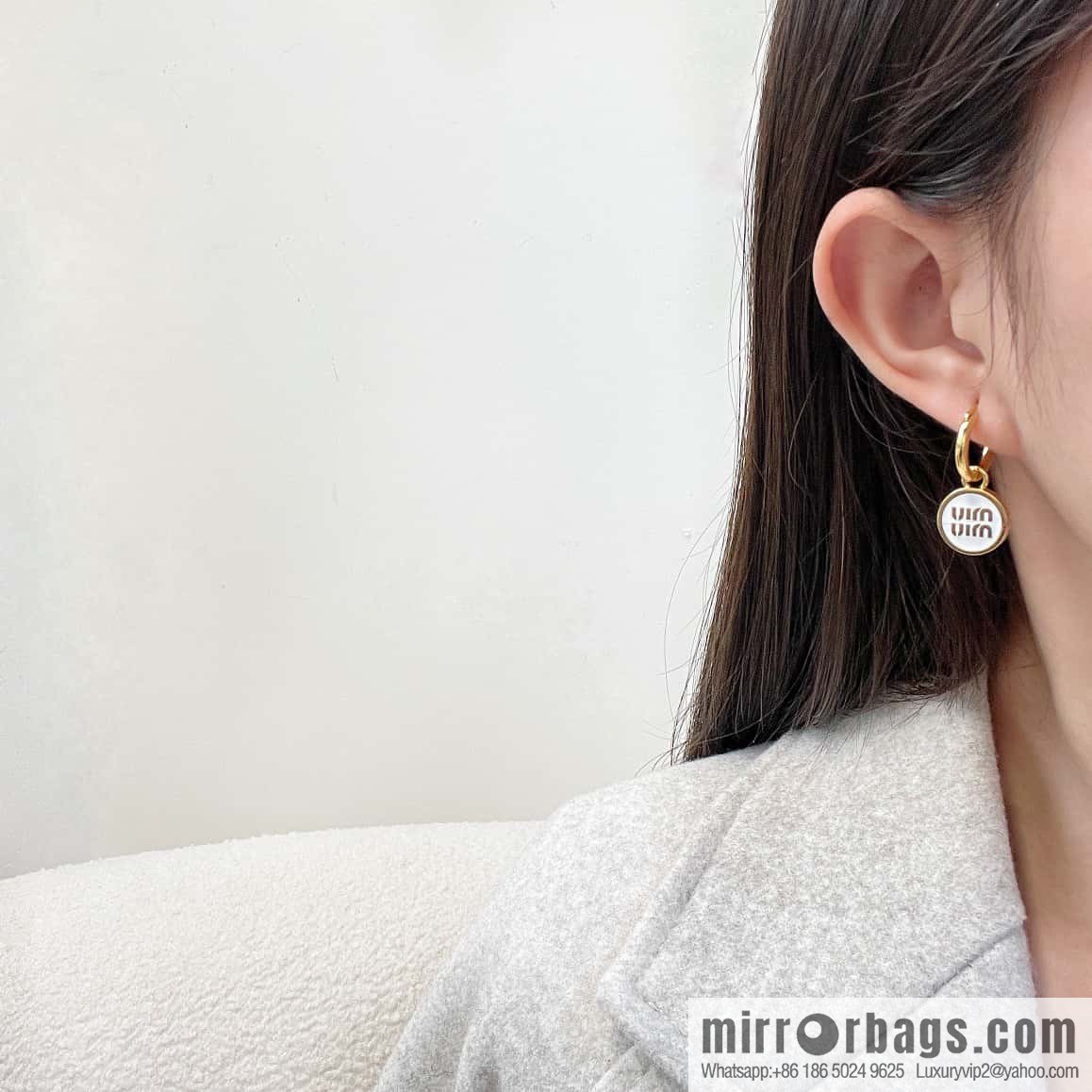 ❗️New ❗️ MIU MIU Miu Miu three-piece set oil drip earrings earrings