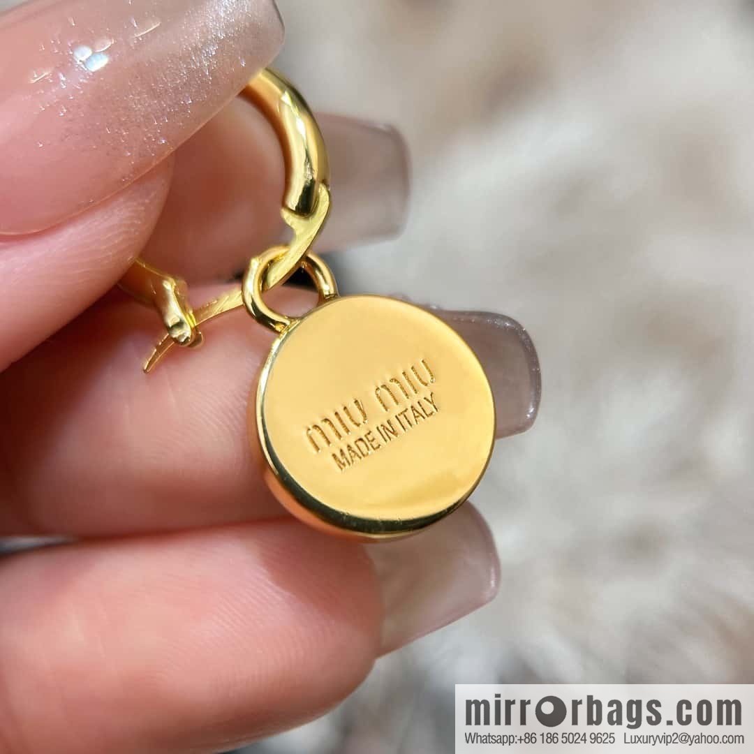 ❗️New ❗️ MIU MIU Miu Miu three-piece set oil drip earrings earrings