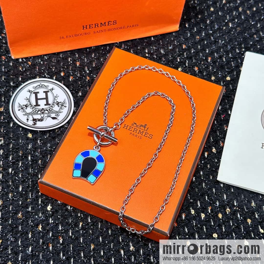 ❗New ❗ ☀ HERMES Helios Fer a Cheval Horseshoe Necklace ☀