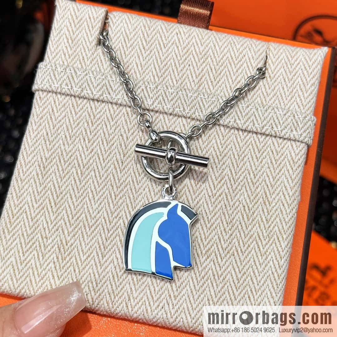 ❗New ❗ ☀ HERMES Helios Cheval Horse Head Necklace ☀