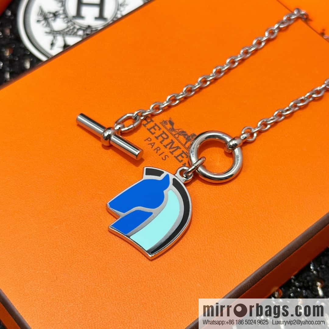 ❗New ❗ ☀ HERMES Helios Cheval Horse Head Necklace ☀