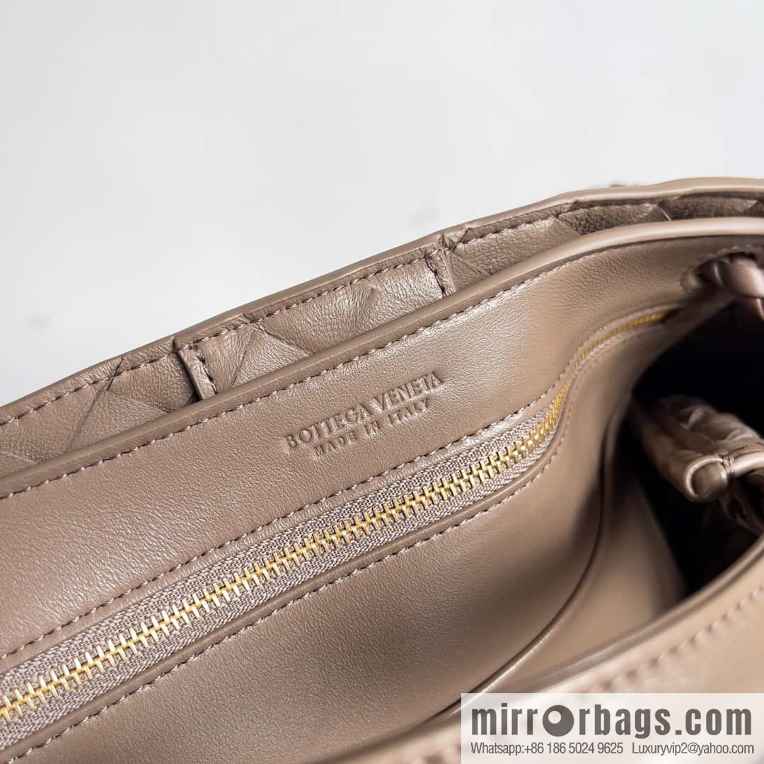 BV's 2023 new Andiamond tote bag small model number: 743568 khaki