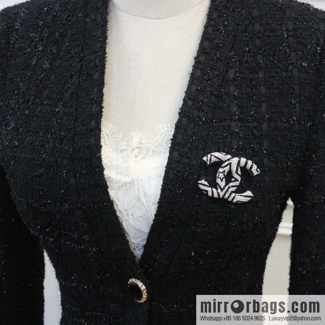 ☀️New ☑️ Chanel Double C Pentagram ⭐ Stars Full Diamond Brooch ☀️