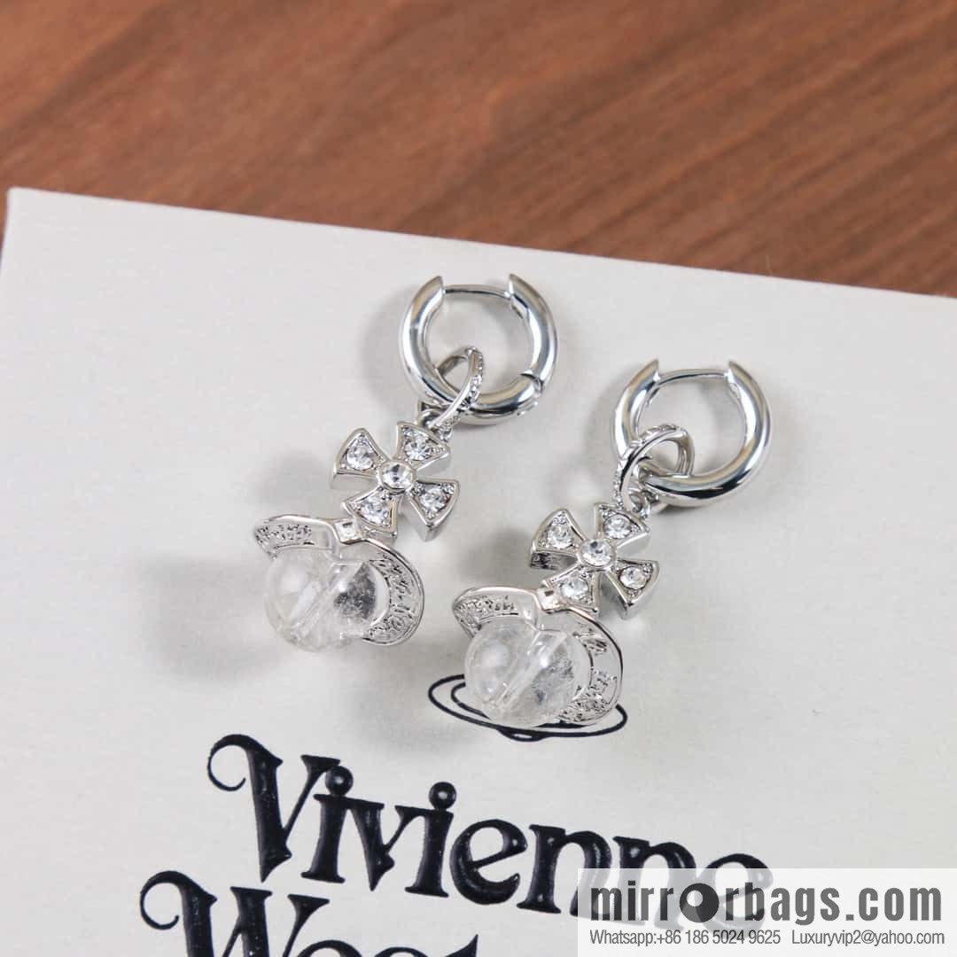 New ☑️ Vivienne Westwood Queen Mother Saturn stud earrings