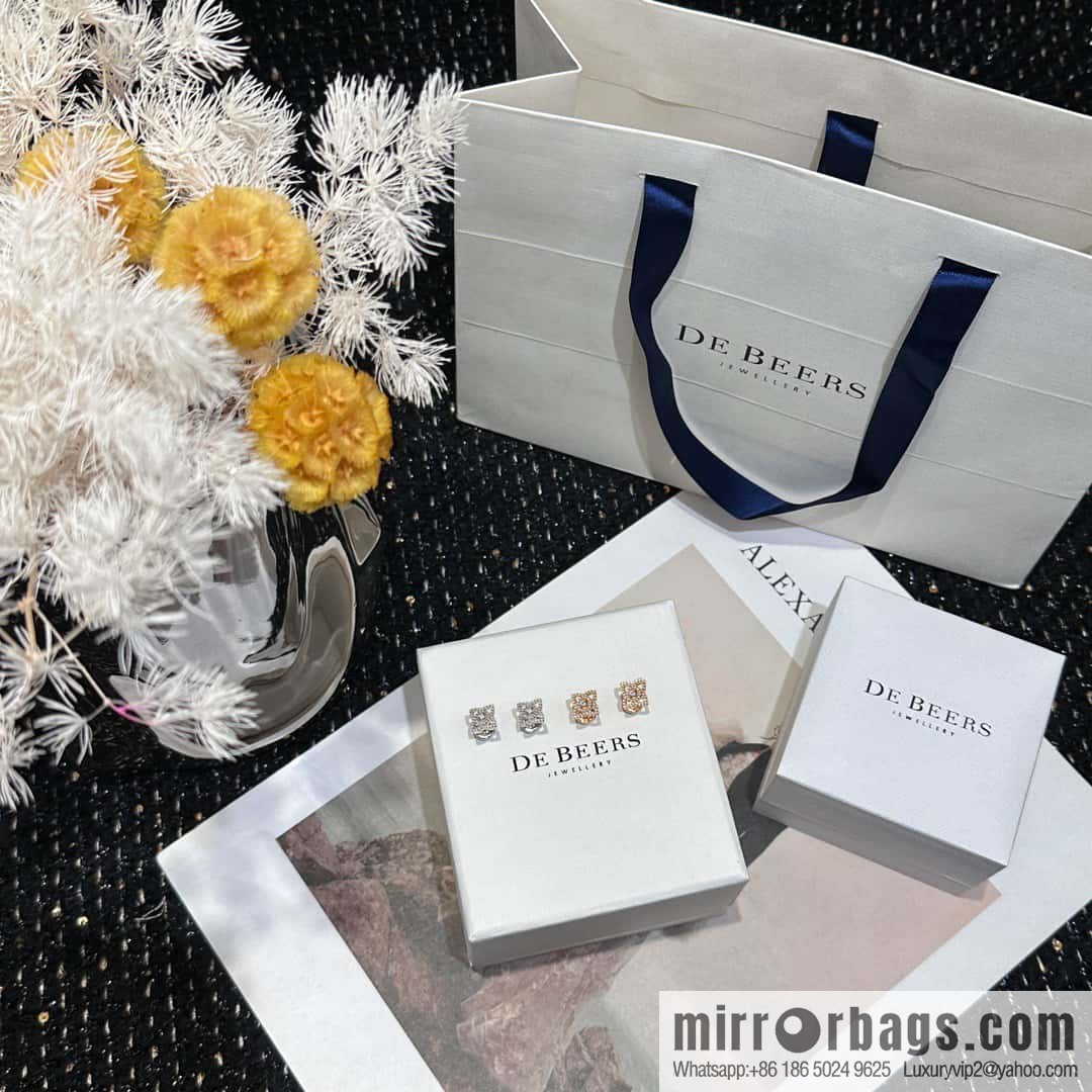 ❗️New ❗️ New ☑️ De Beers De Beers Mini Lotus Lotus Stud Earrings