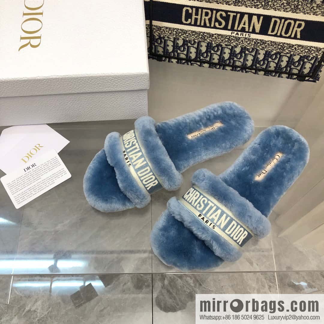 🐰🐰New color 2023-CD wool mop embroidered slippers series