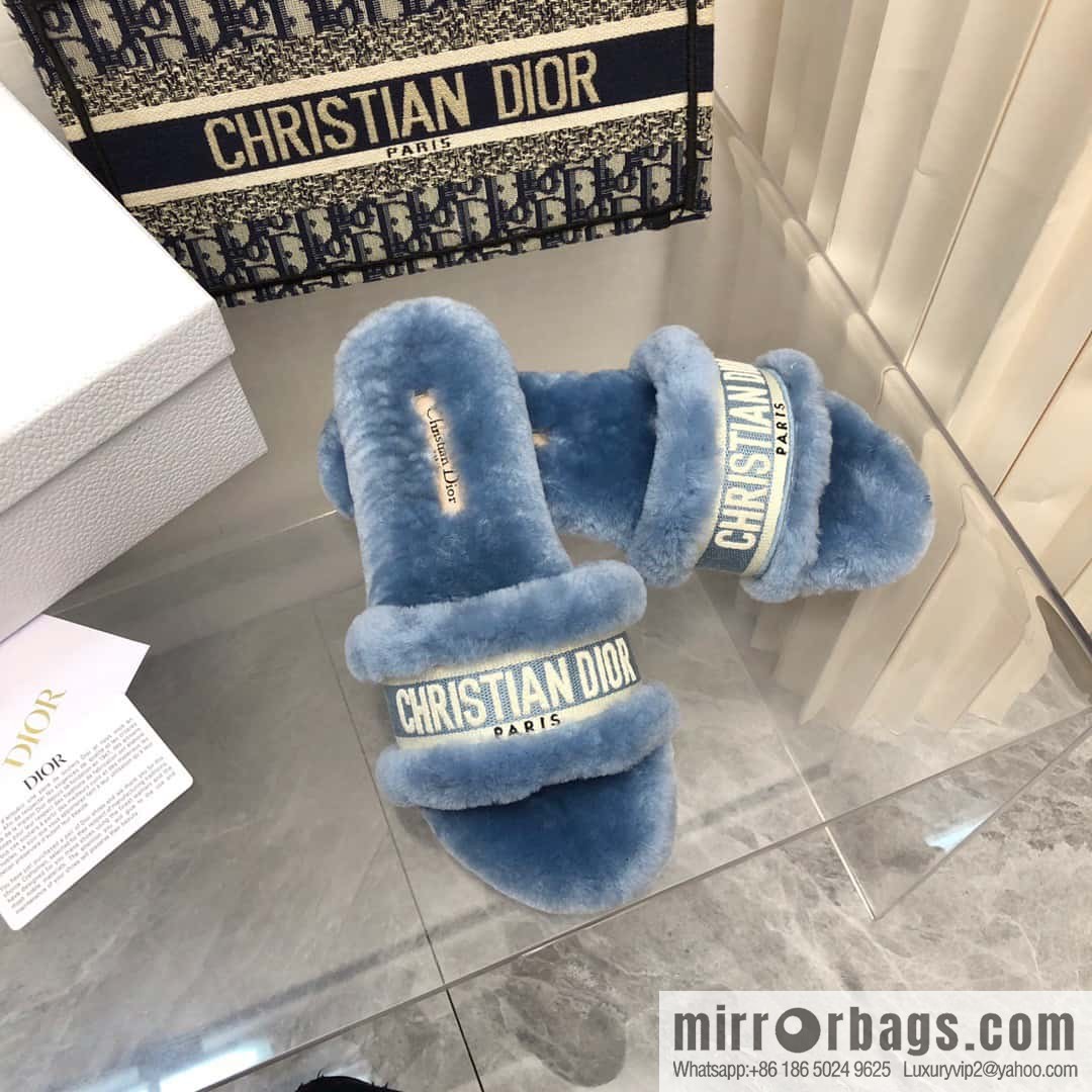 🐰🐰New color 2023-CD wool mop embroidered slippers series