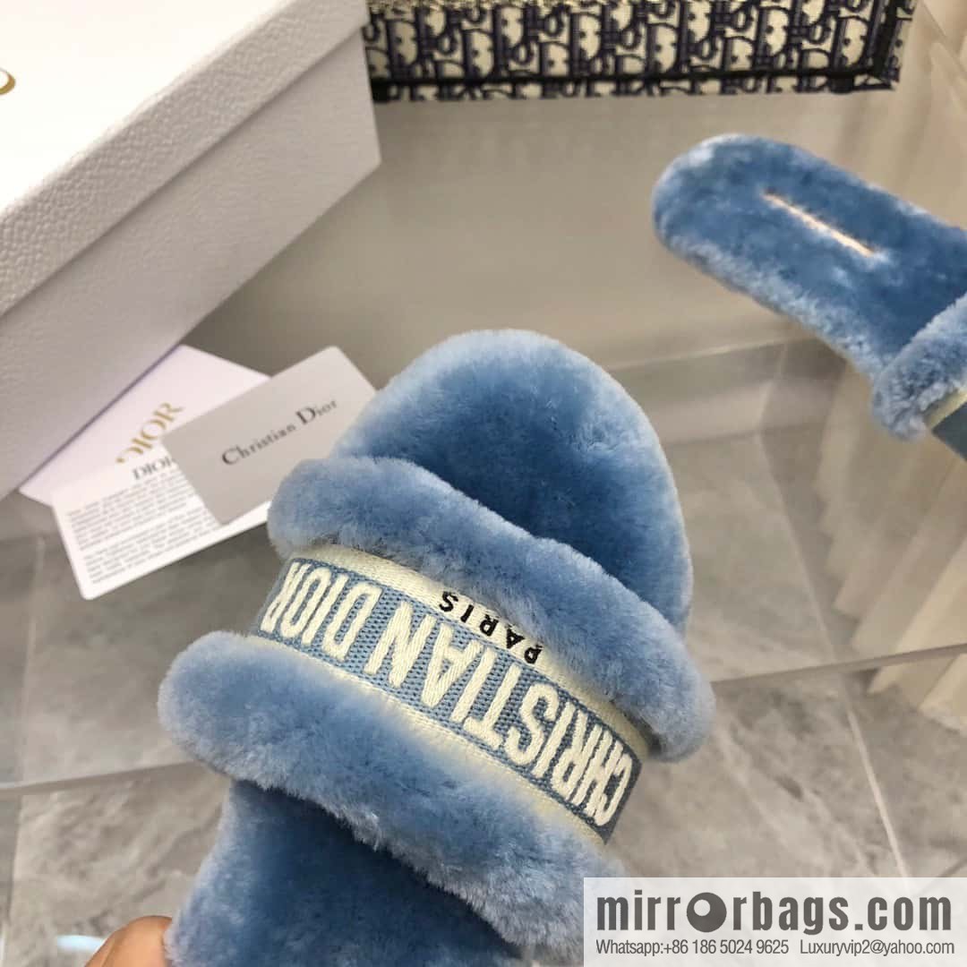 🐰🐰New color 2023-CD wool mop embroidered slippers series