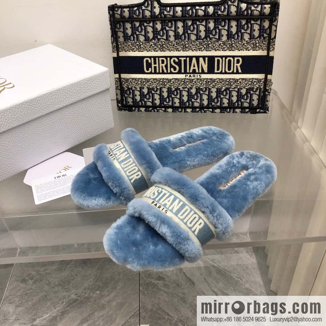 🐰🐰New color 2023-CD wool mop embroidered slippers series