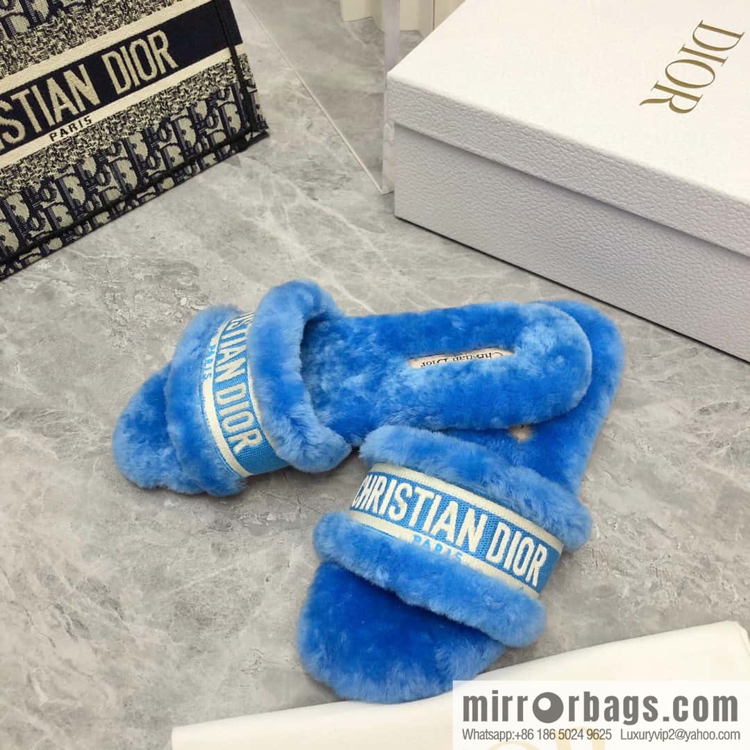 🐰🐰New color 2023-CD wool mop embroidered slippers series