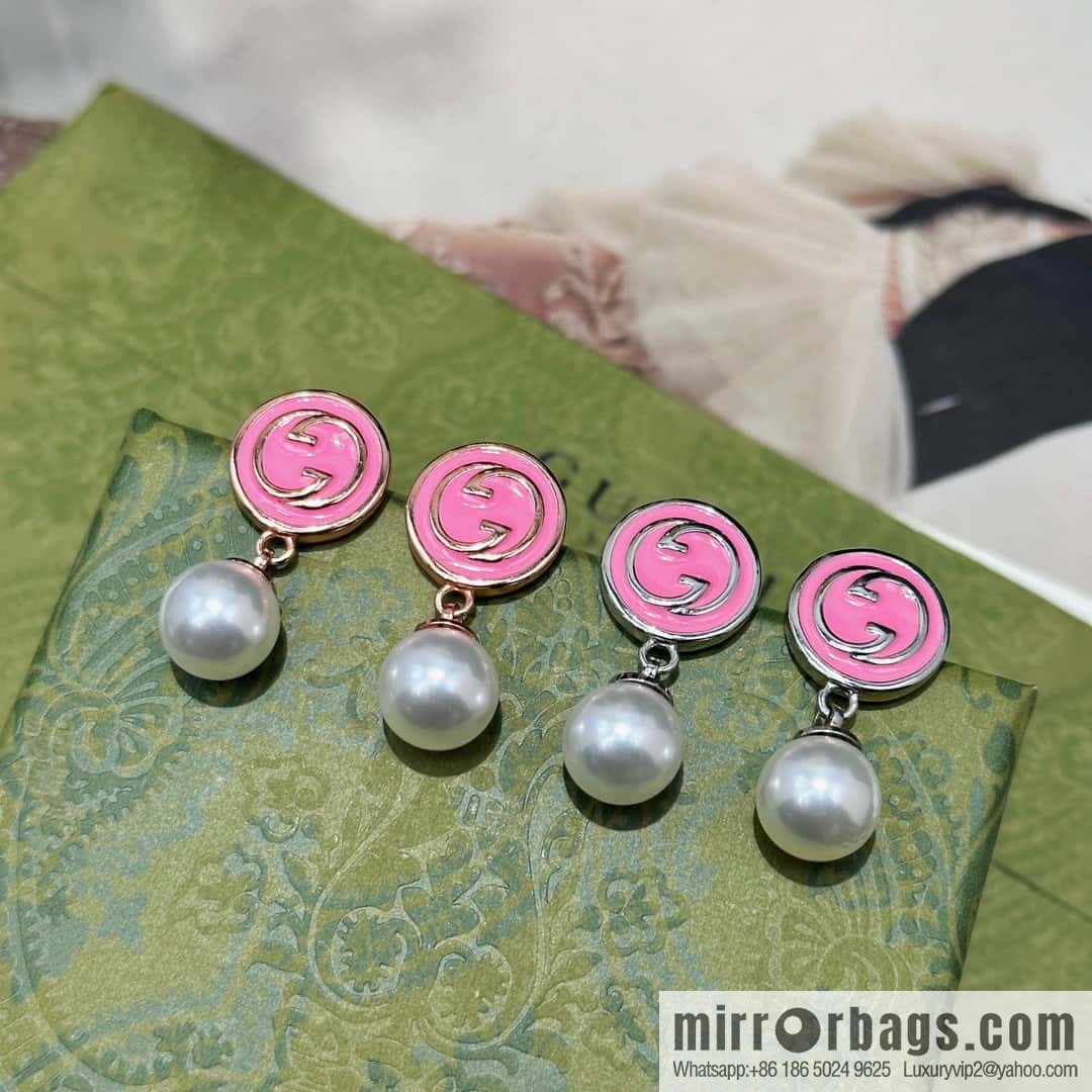 ❗️New ❗️ ☀ original order ☀ new Gucci Gucci double G pearl stud earrings☀