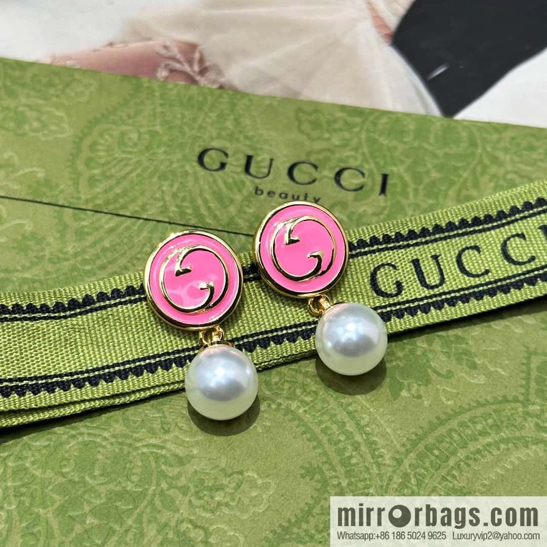 ❗️New ❗️ ☀ original order ☀ new Gucci Gucci double G pearl stud earrings☀