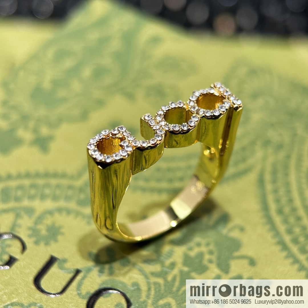 ❗️New ❗️ ☀ original order ☀ new Gucci full diamond letter ring ☀