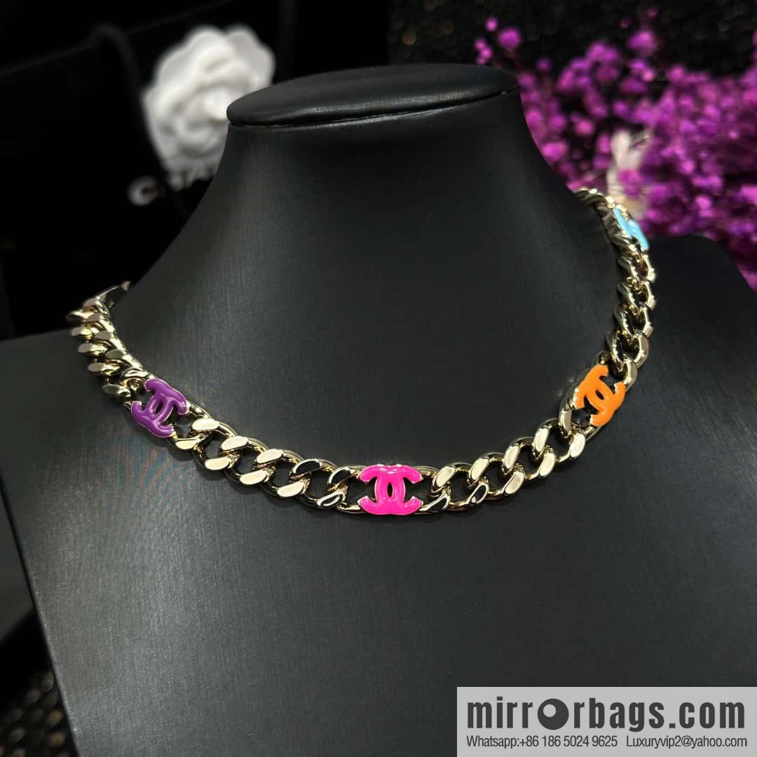 ❗️New ❗️ Chanel Necklace ☀️ Original Order ☀️ New ☑️ Chanel Color Double C Necklace Necklace ☀️