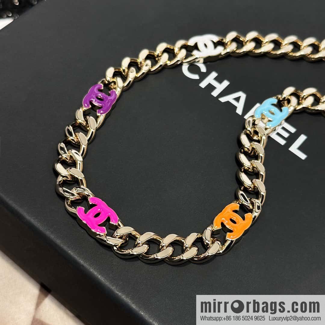 ❗️New ❗️ Chanel Necklace ☀️ Original Order ☀️ New ☑️ Chanel Color Double C Necklace Necklace ☀️