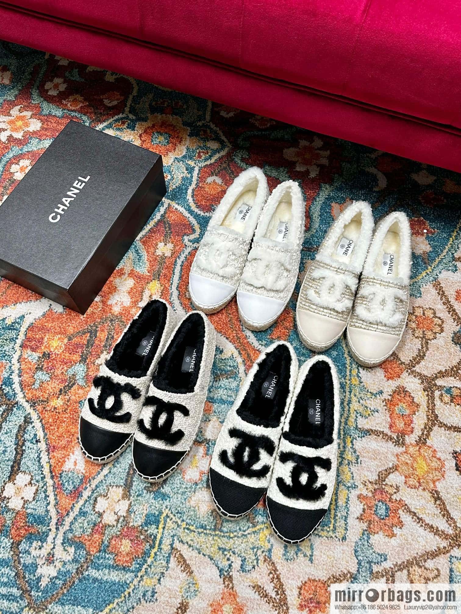 🐰🐰CHANEL 2023 autumn and winter new fisherman shoes loafers, top version