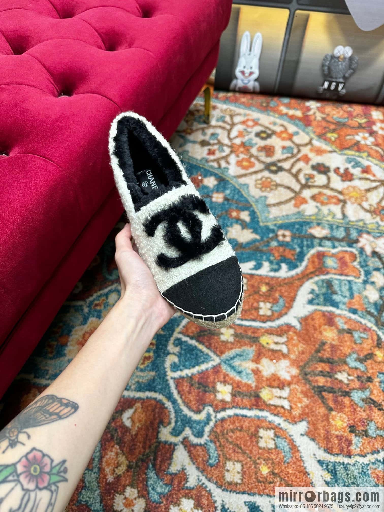 🐰🐰CHANEL 2023 autumn and winter new fisherman shoes loafers, top version
