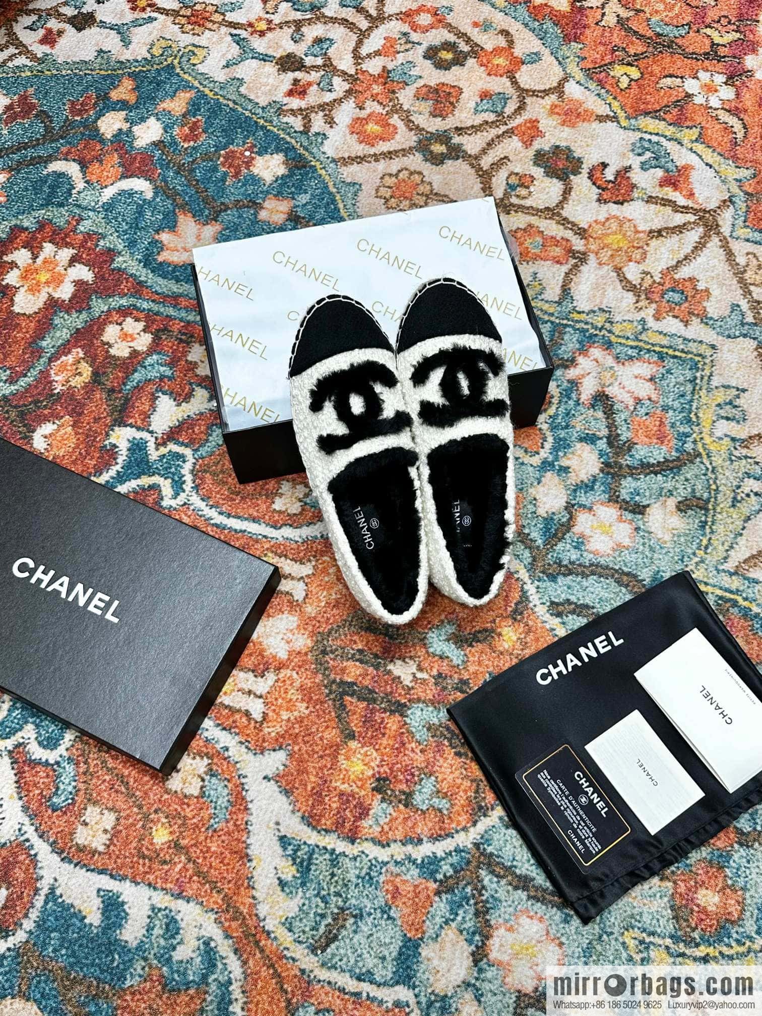🐰🐰CHANEL 2023 autumn and winter new fisherman shoes loafers, top version