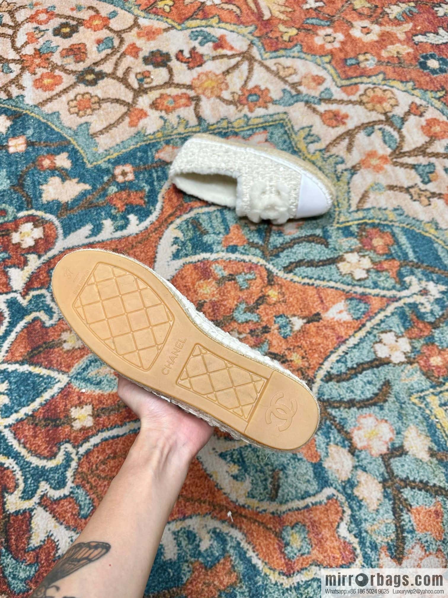 🐰🐰CHANEL 2023 autumn and winter new fisherman shoes loafers, top version