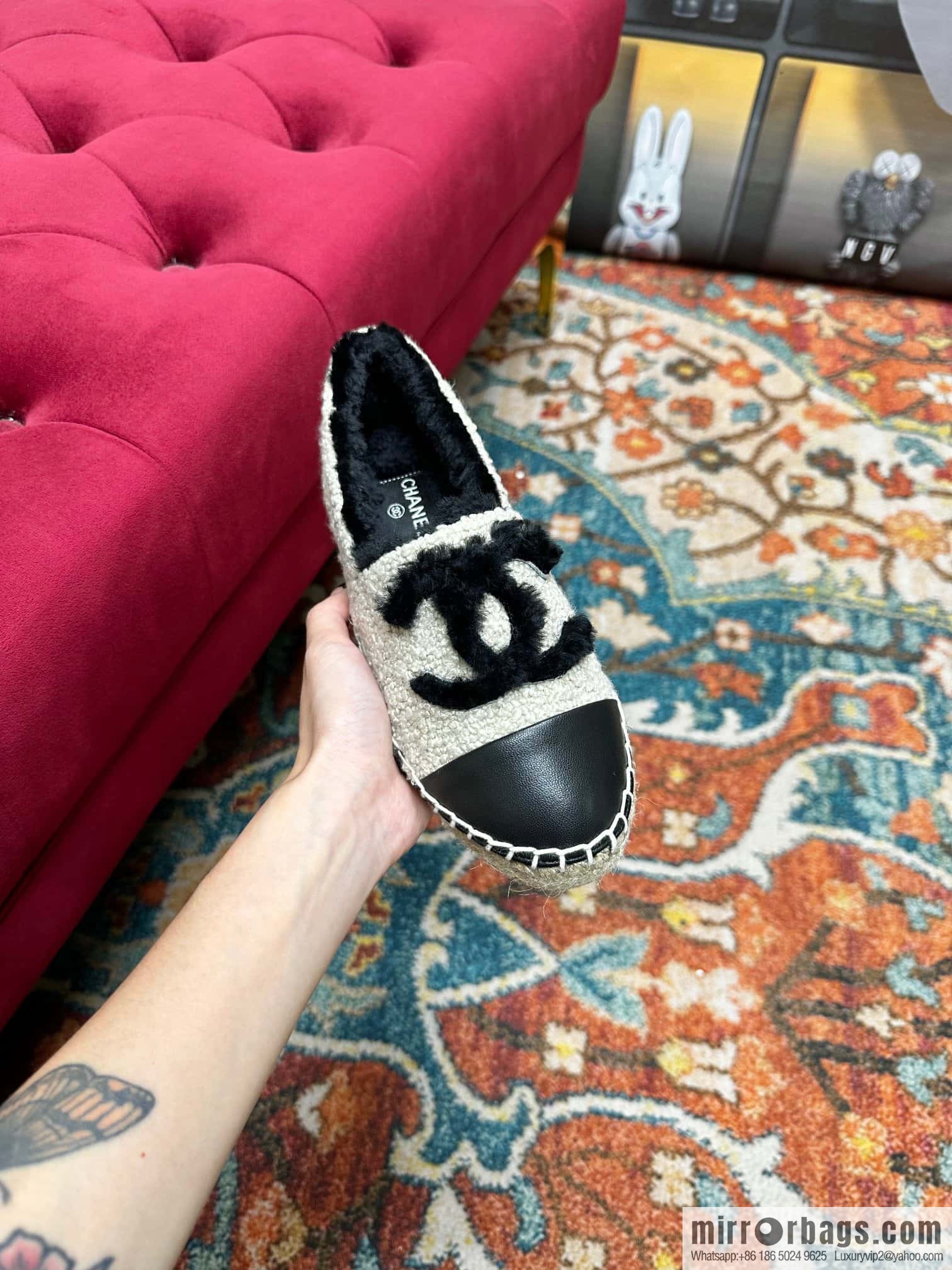 🐰🐰CHANEL 2023 autumn and winter new fisherman shoes loafers, top version